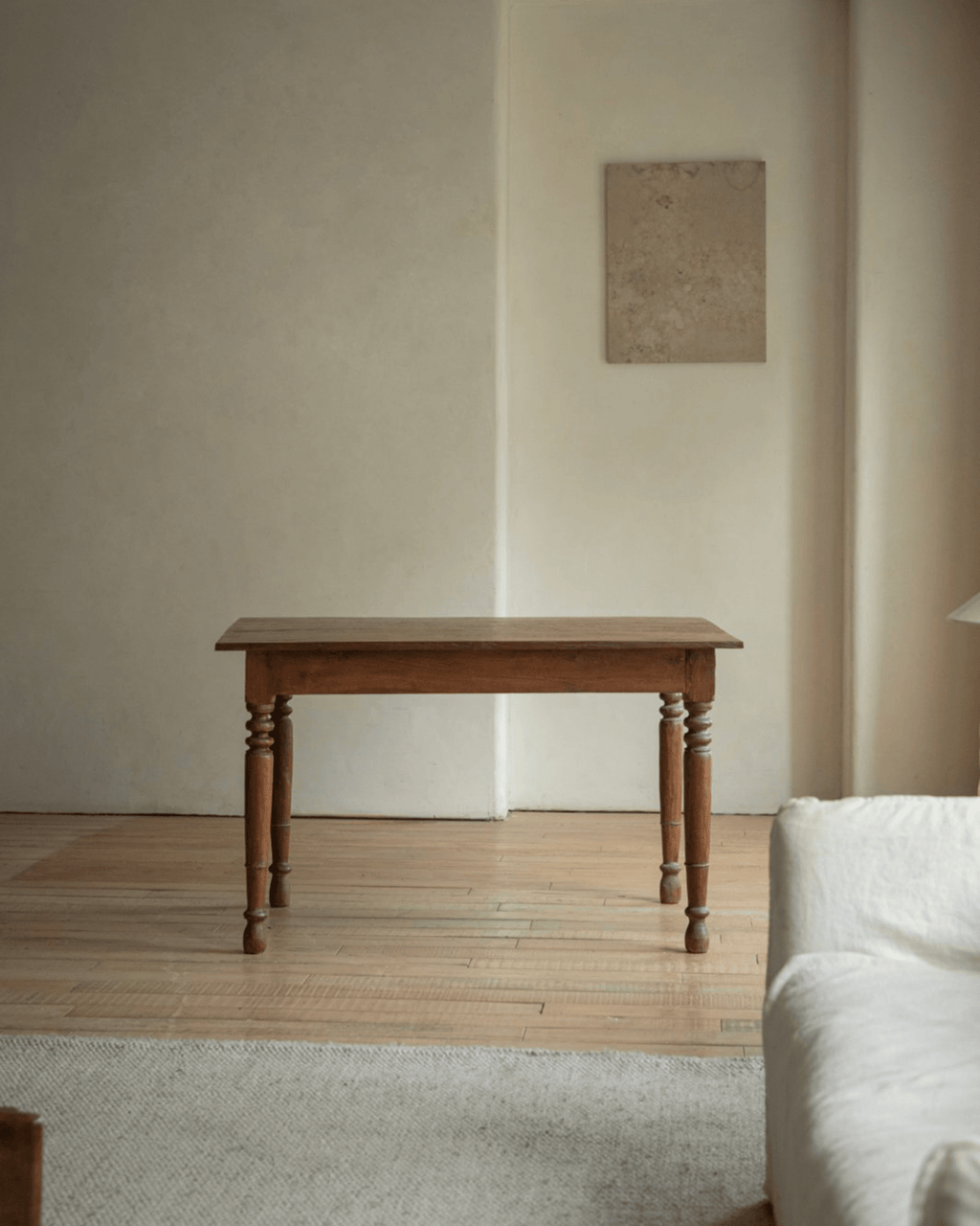 Tables vintage indonésiennes en bois de teck