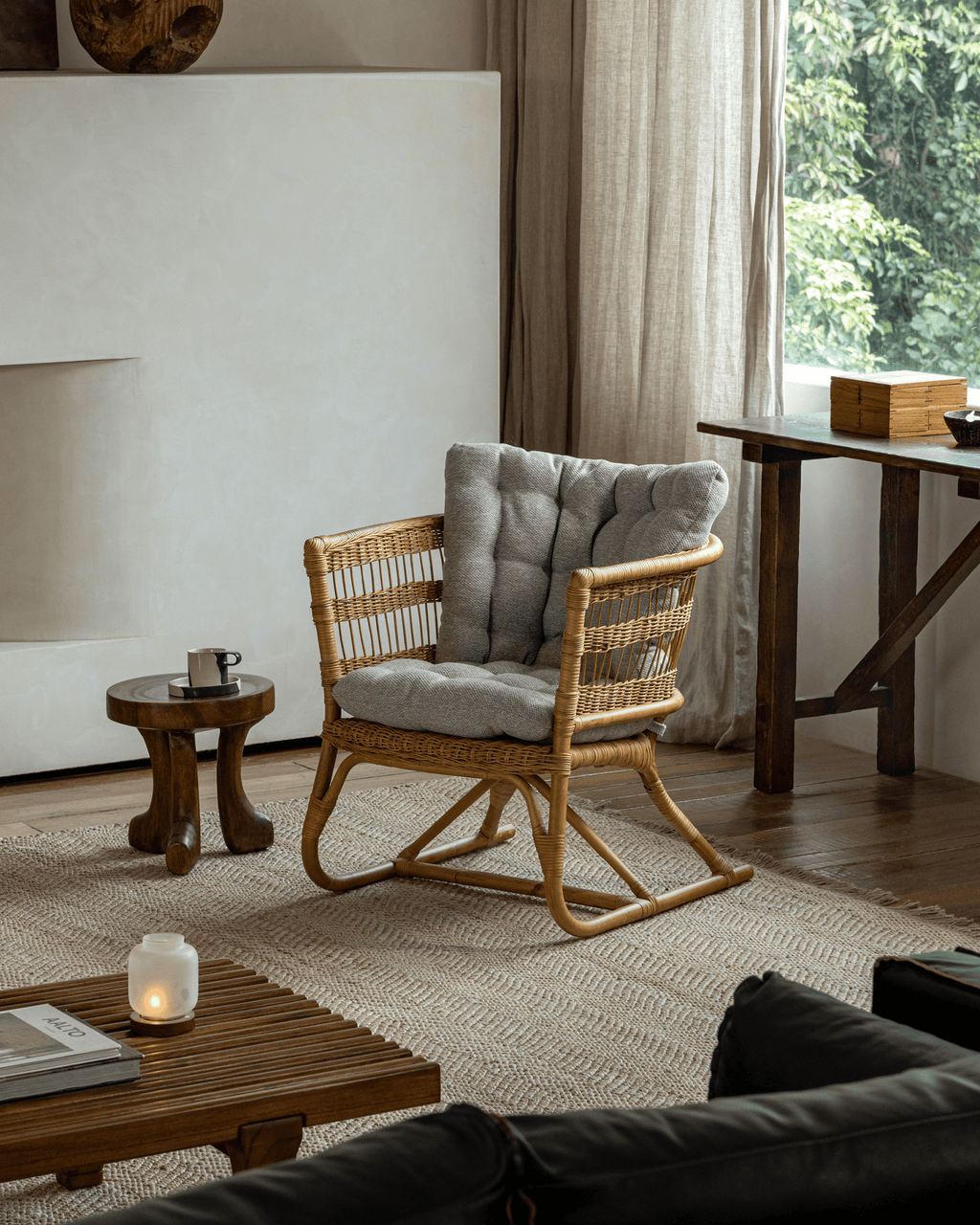 Chaise en rotin Helian