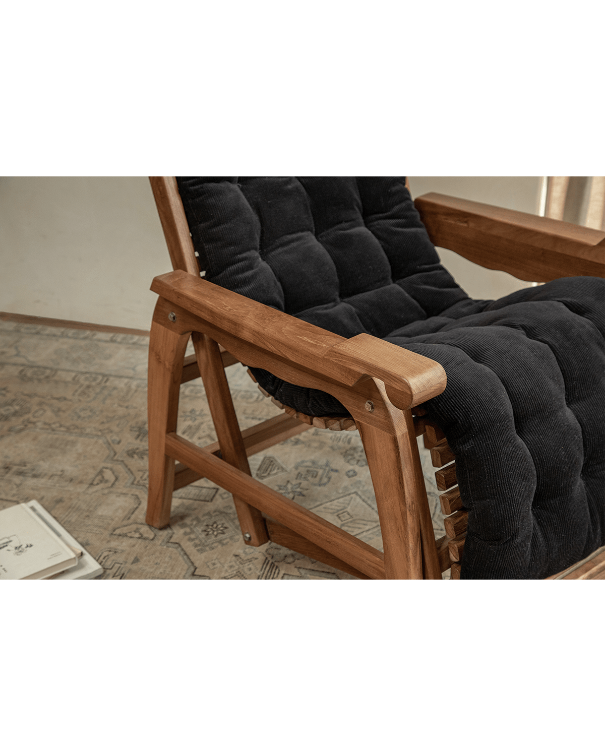 Chaise longue à roulettes