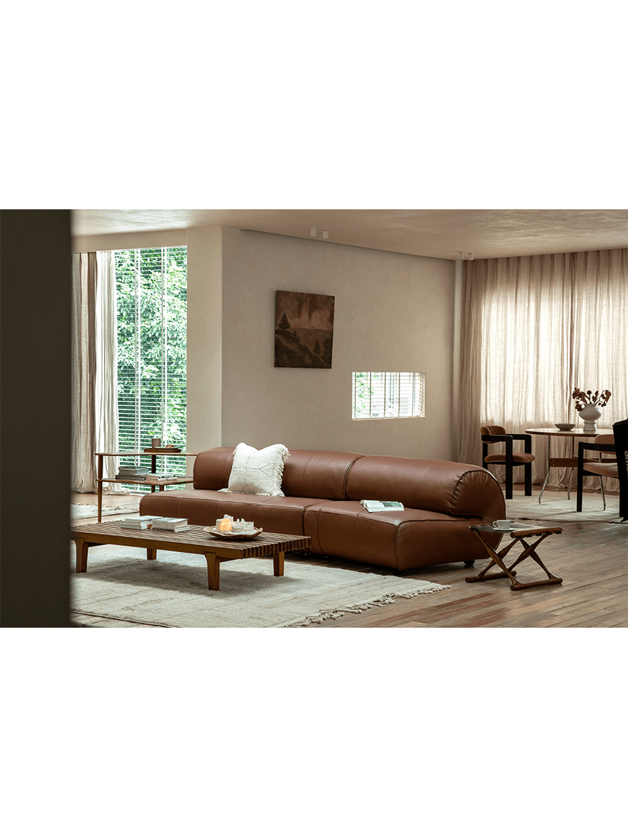 Canapé en cuir Nappa Wave