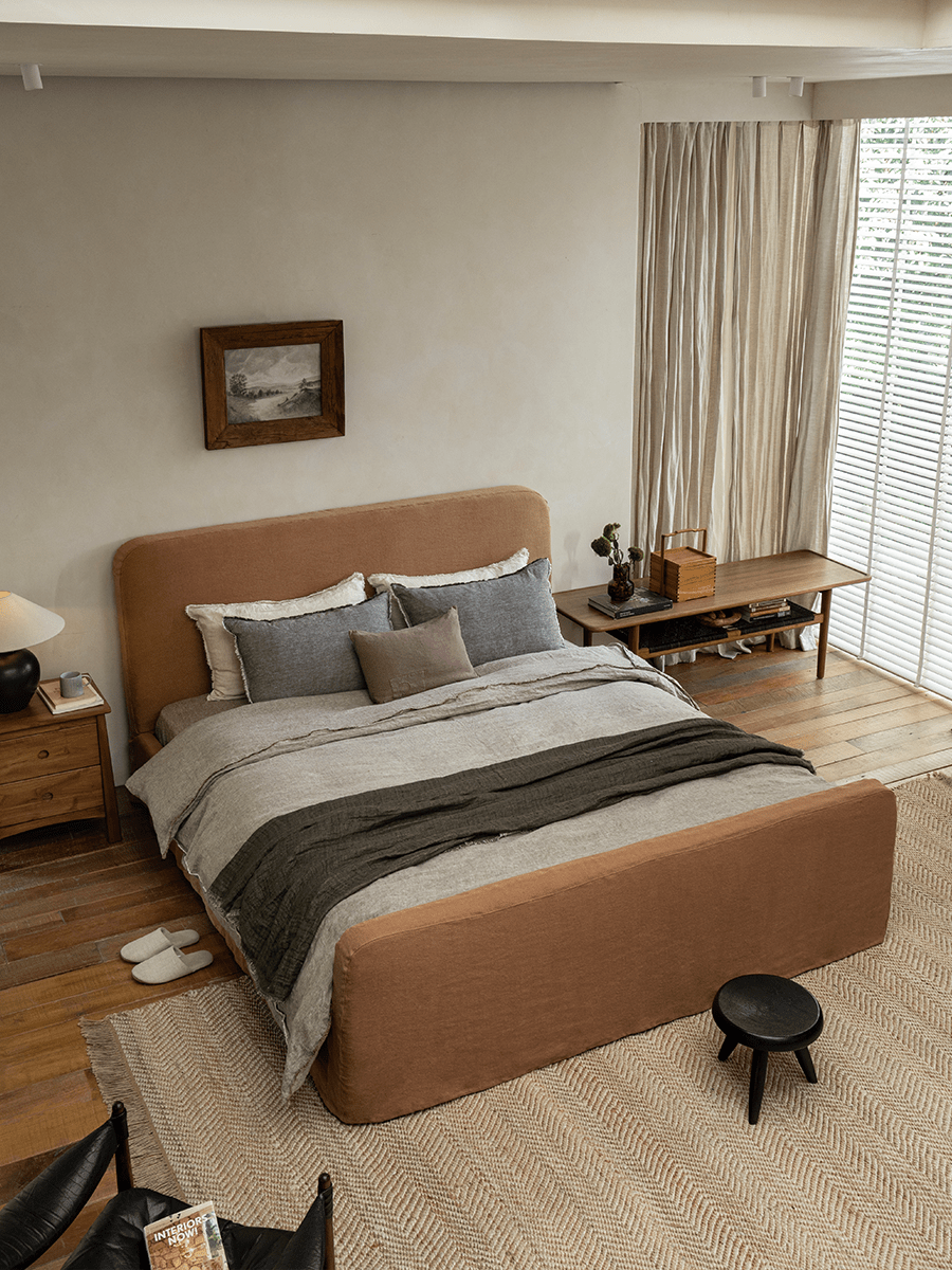 Housse de lit en lin Guni