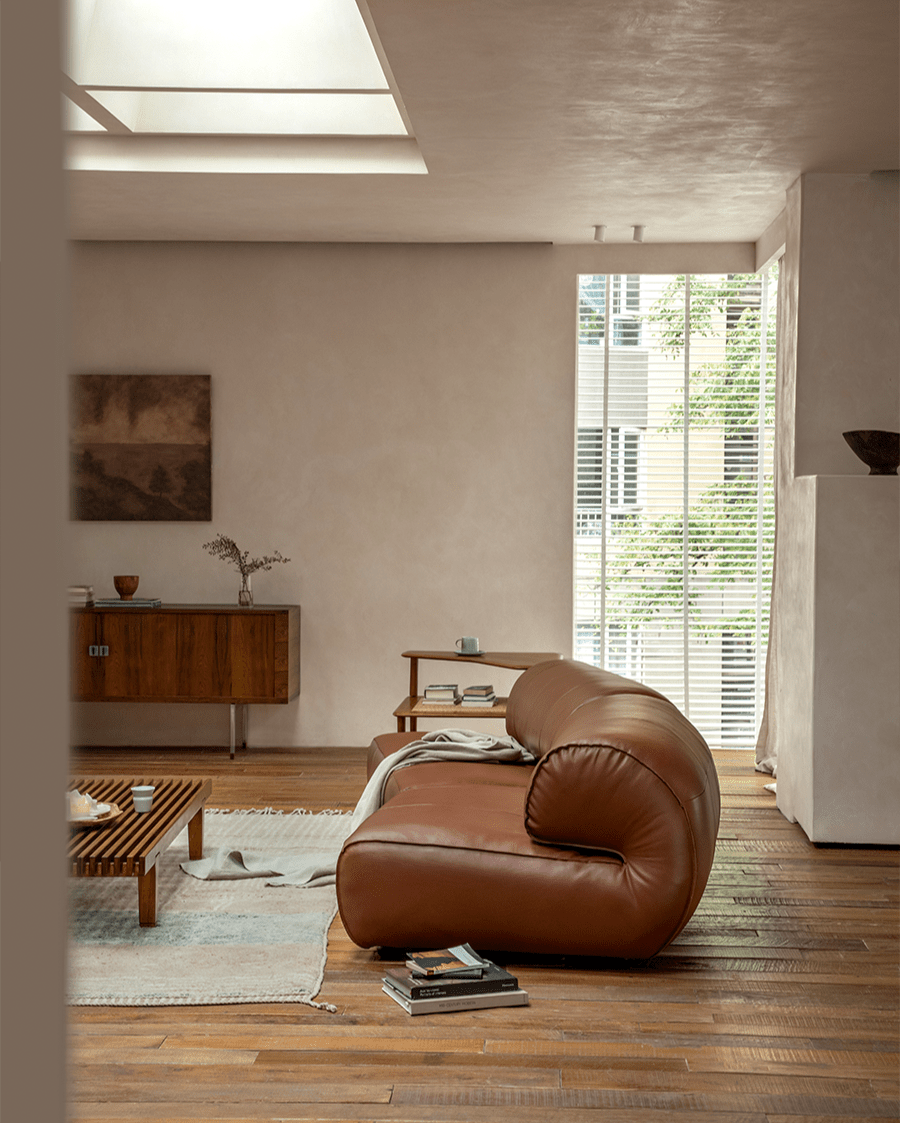 Canapé en cuir Nappa Wave