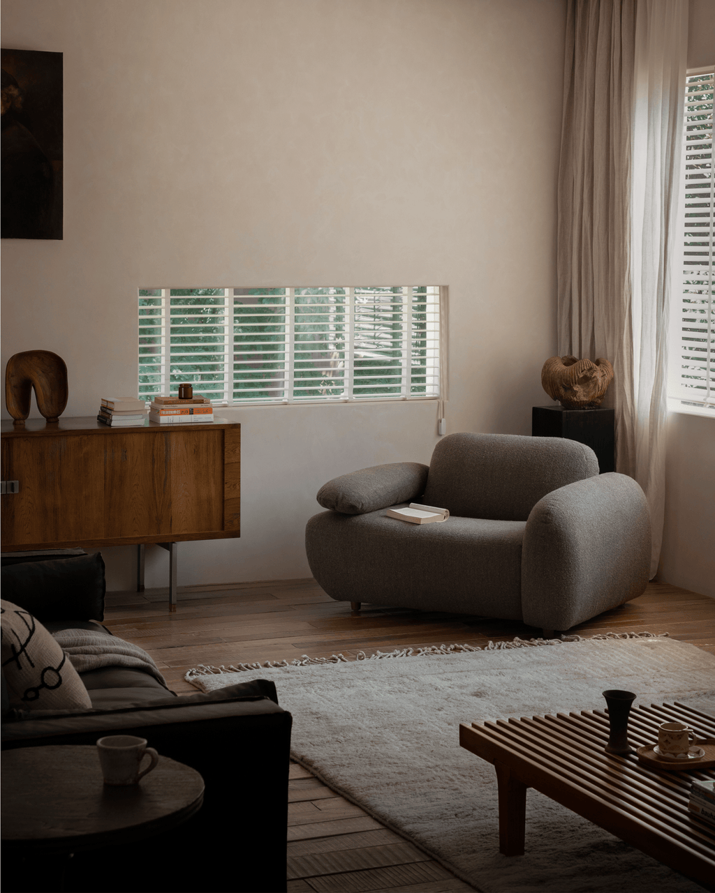 Fauteuil Gestein Bouclé