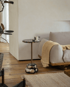 Table d'appoint Lolli en bois pétrifié