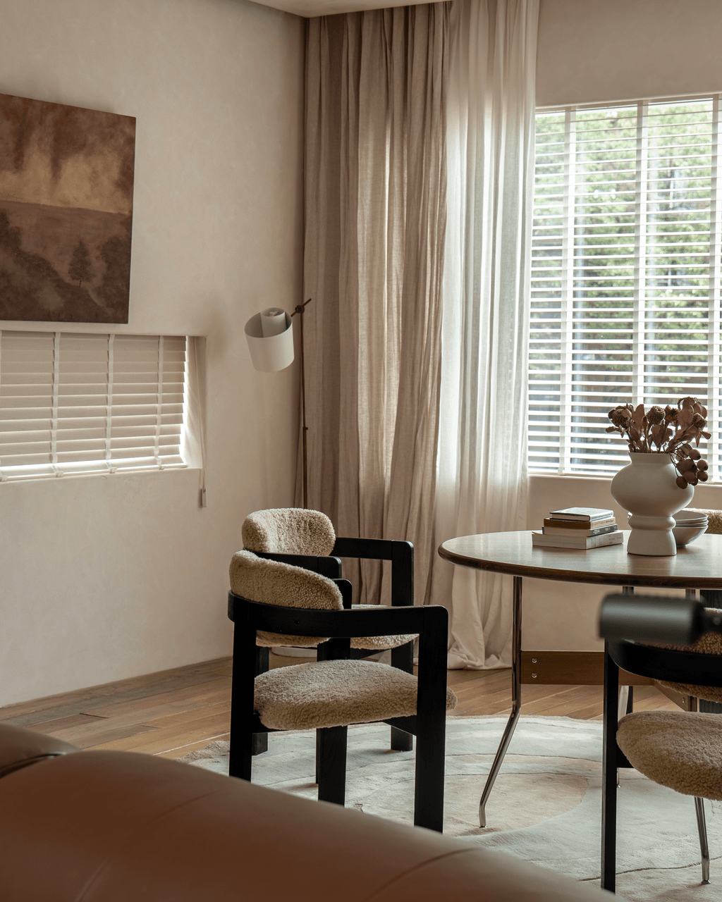 Fauteuil en peau de mouton retournée de Pampelune