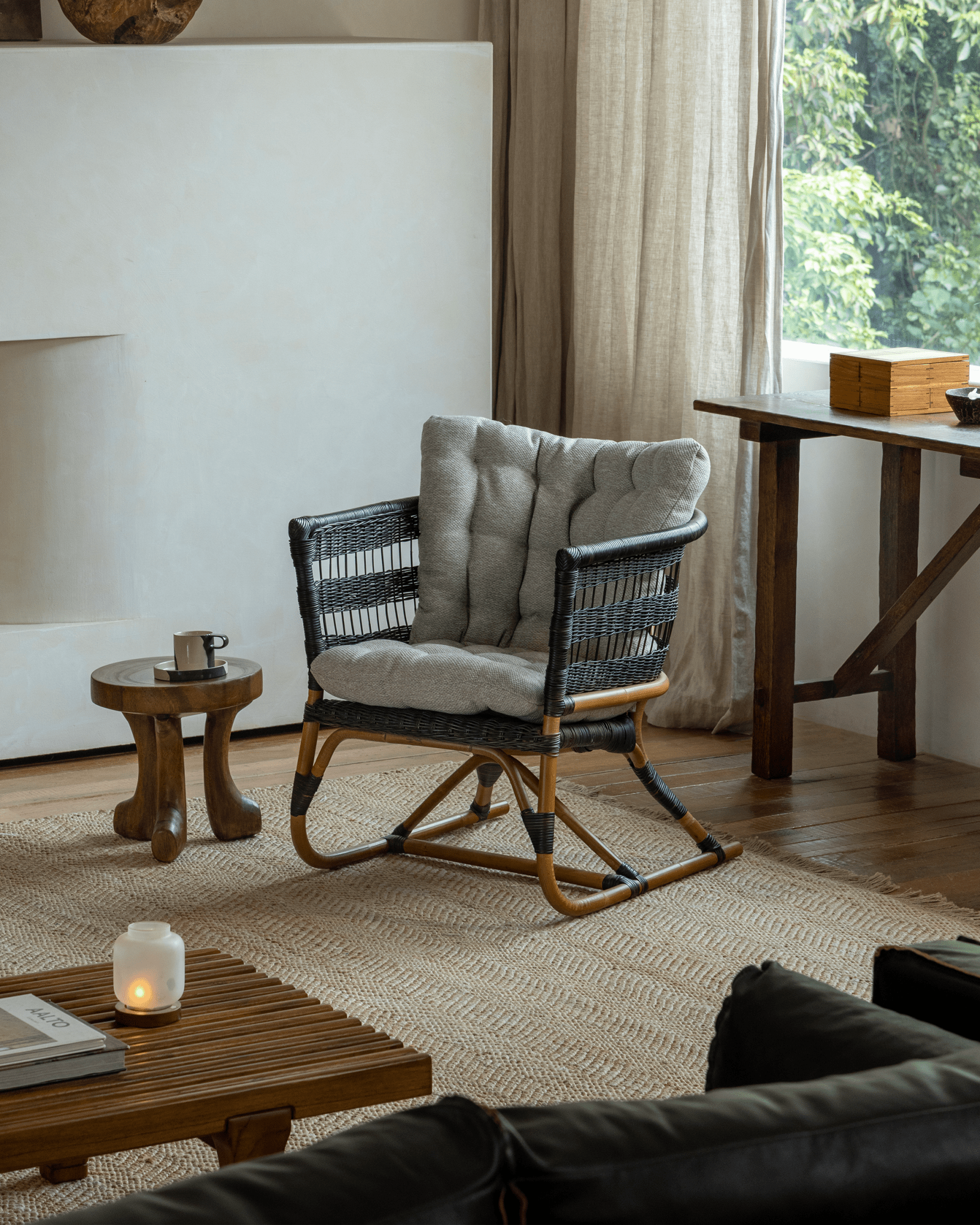 Chaise en rotin Helian