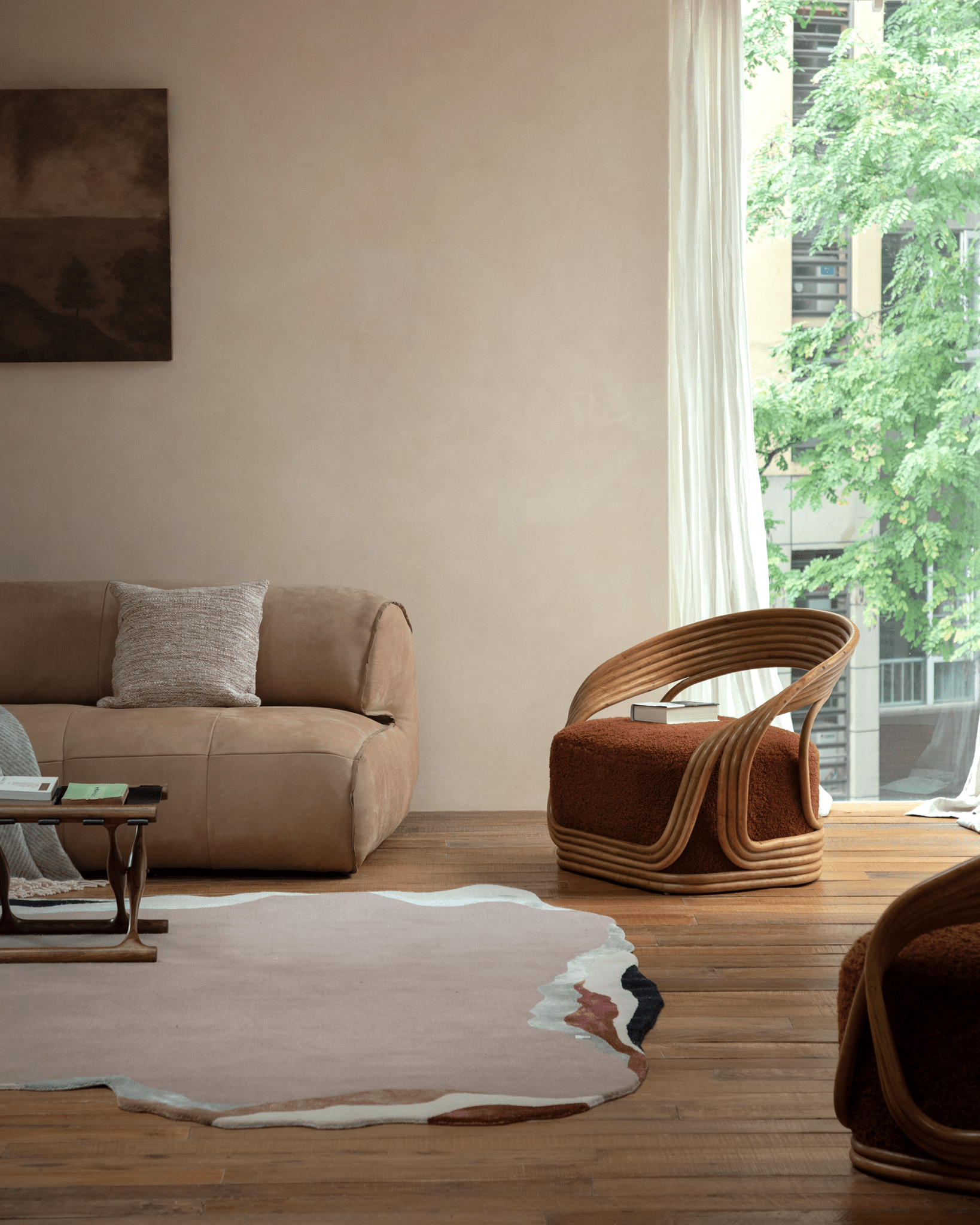 Fauteuil lounge en rotin Undina