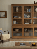 Bibliothèque à façade vitrée