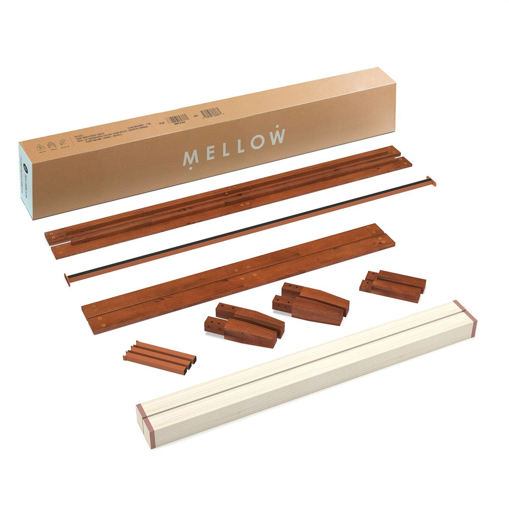 Cadre de lit plateforme classique en bois massif 12