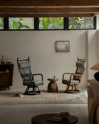 Chaise pivotante en rotin Gakusha