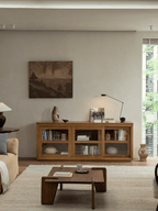 Bibliothèque à façade vitrée