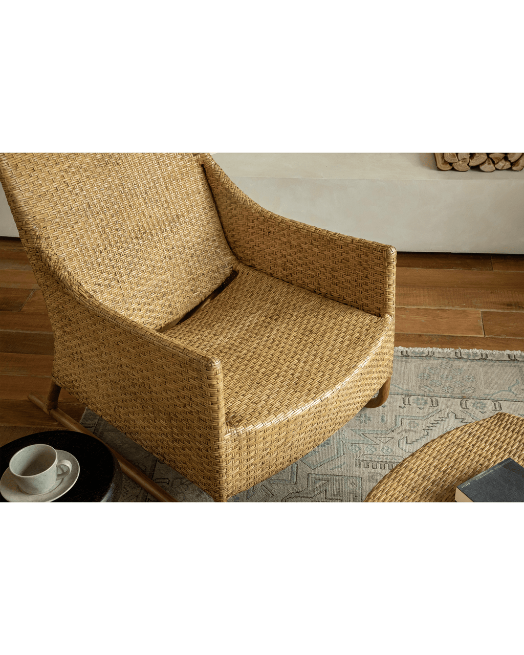 Fauteuil lounge en rotin Sled
