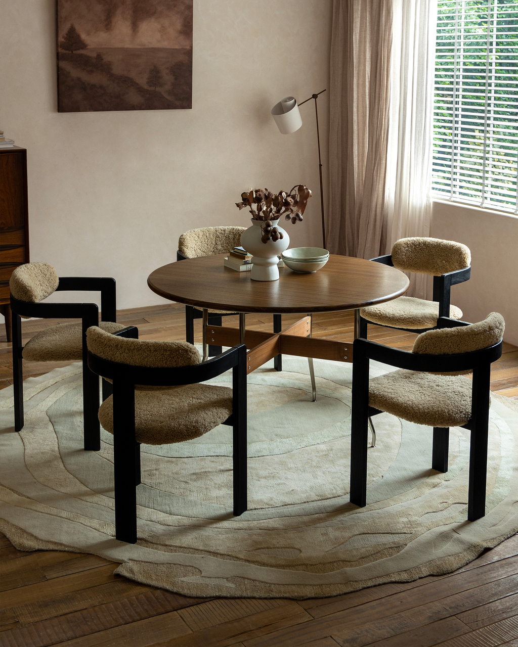 Fauteuil en peau de mouton retournée de Pampelune