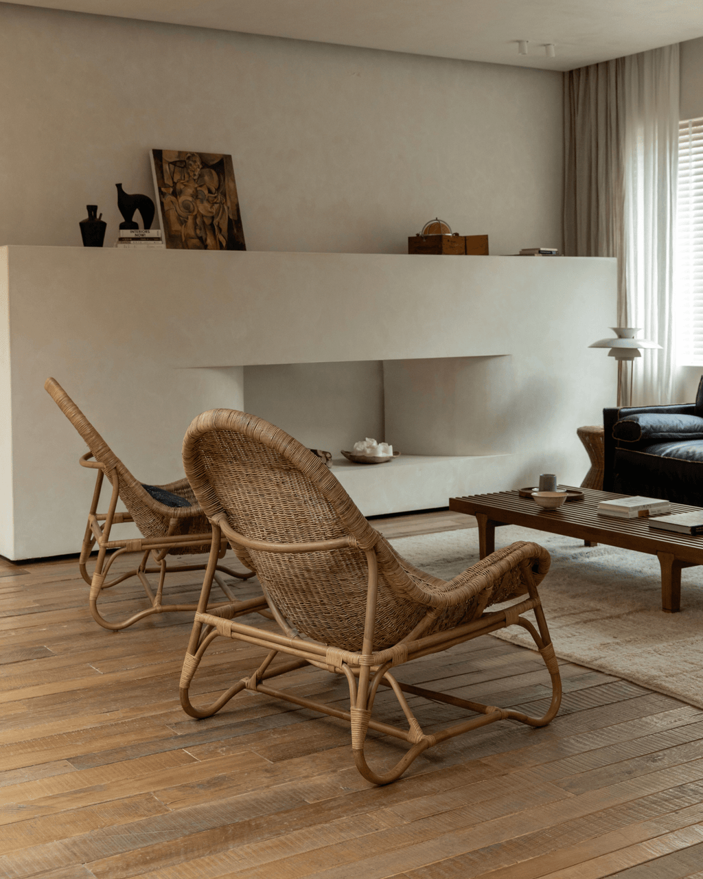 Fauteuil lounge en rotin Buffier