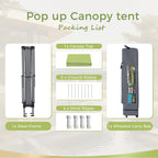 Gazebo de jardin renforcé escamotable avec rideau d'angle élégant - 13 x 13 pi