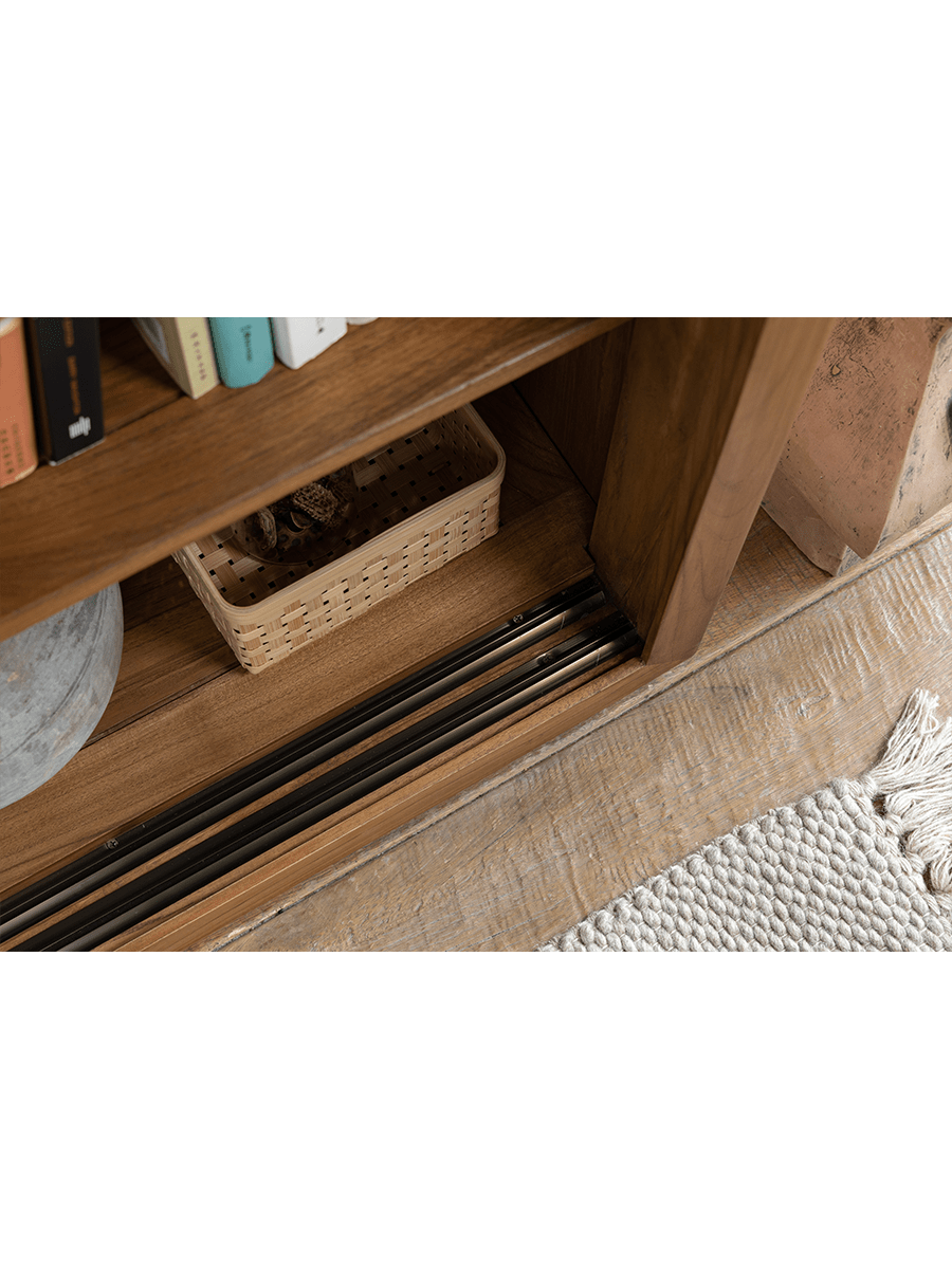 Bibliothèque à façade vitrée