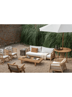 Table basse extérieure avec clôture