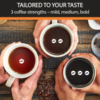 Cafetière programmable 14 tasses, carafe en acier inoxydable, 3 niveaux d'infusion, minuterie 24 h, maintien au chaud 4 h