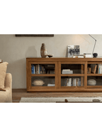 Bibliothèque à façade vitrée