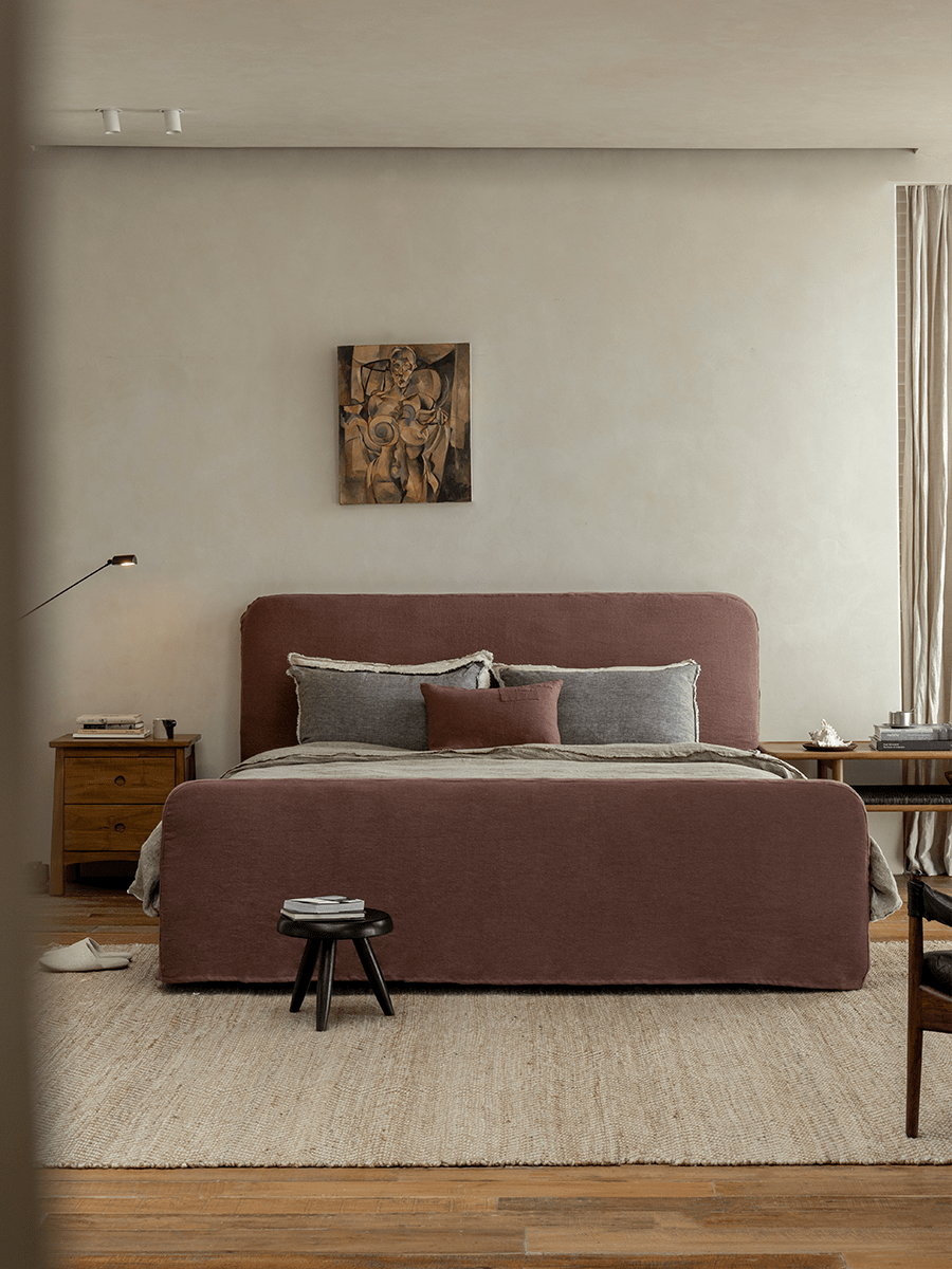 Housse de lit en lin Guni