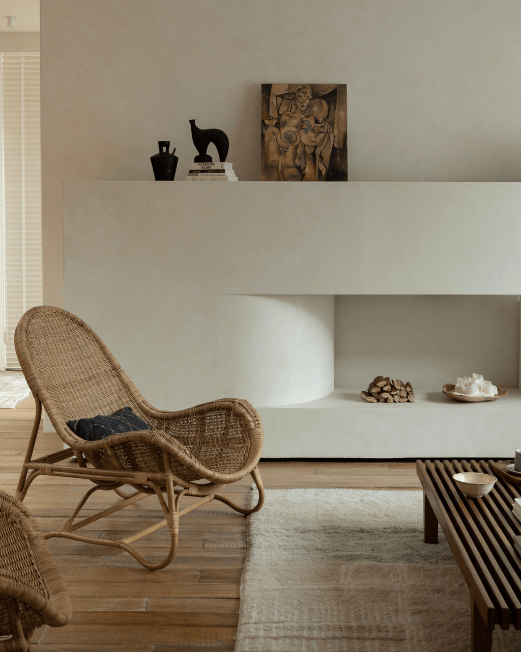 Fauteuil lounge en rotin Buffier