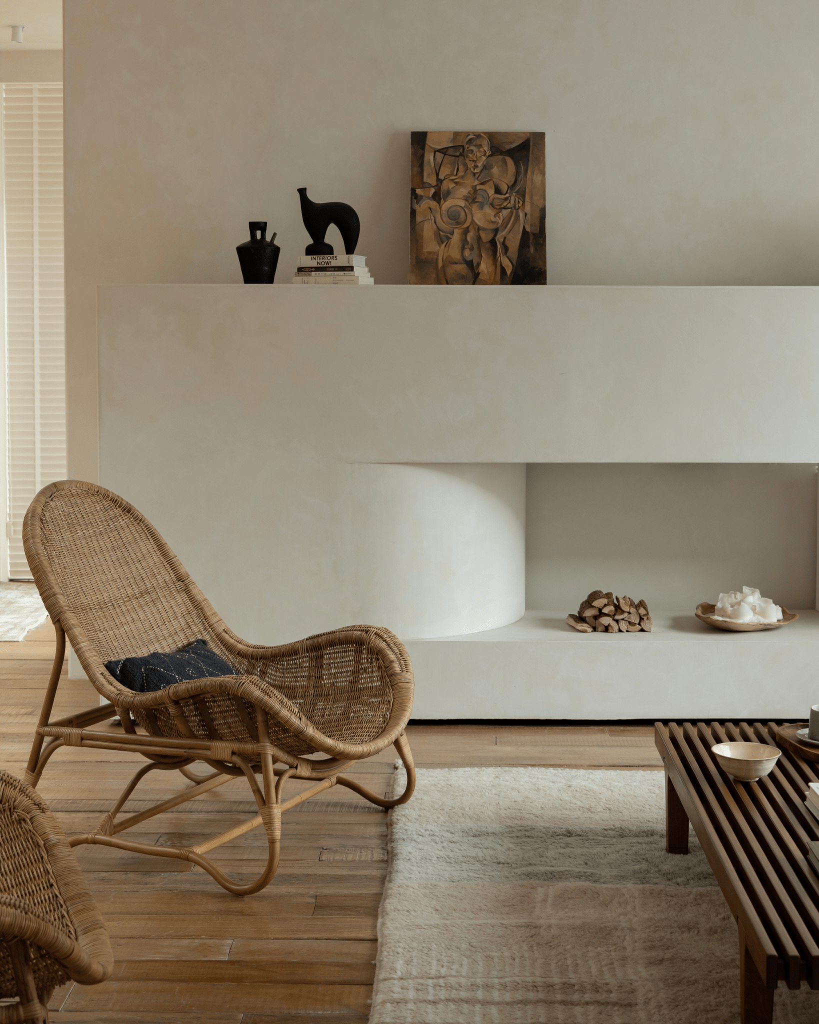 Fauteuil lounge en rotin Buffier