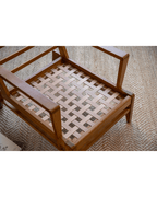 Fauteuil lounge en cuir René