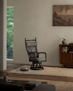 Chaise pivotante en rotin Gakusha