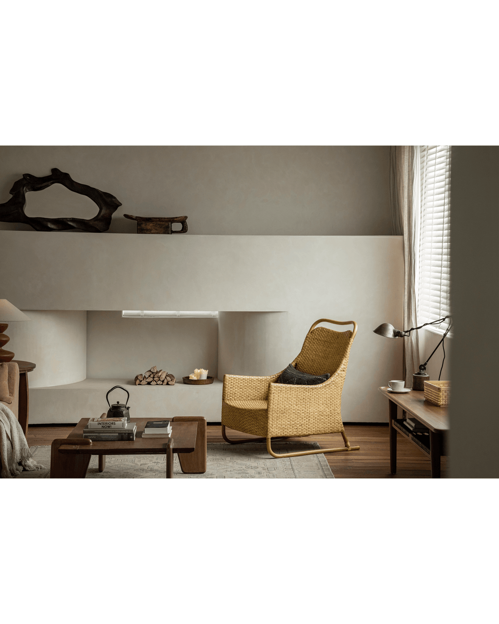 Fauteuil lounge en rotin Sled