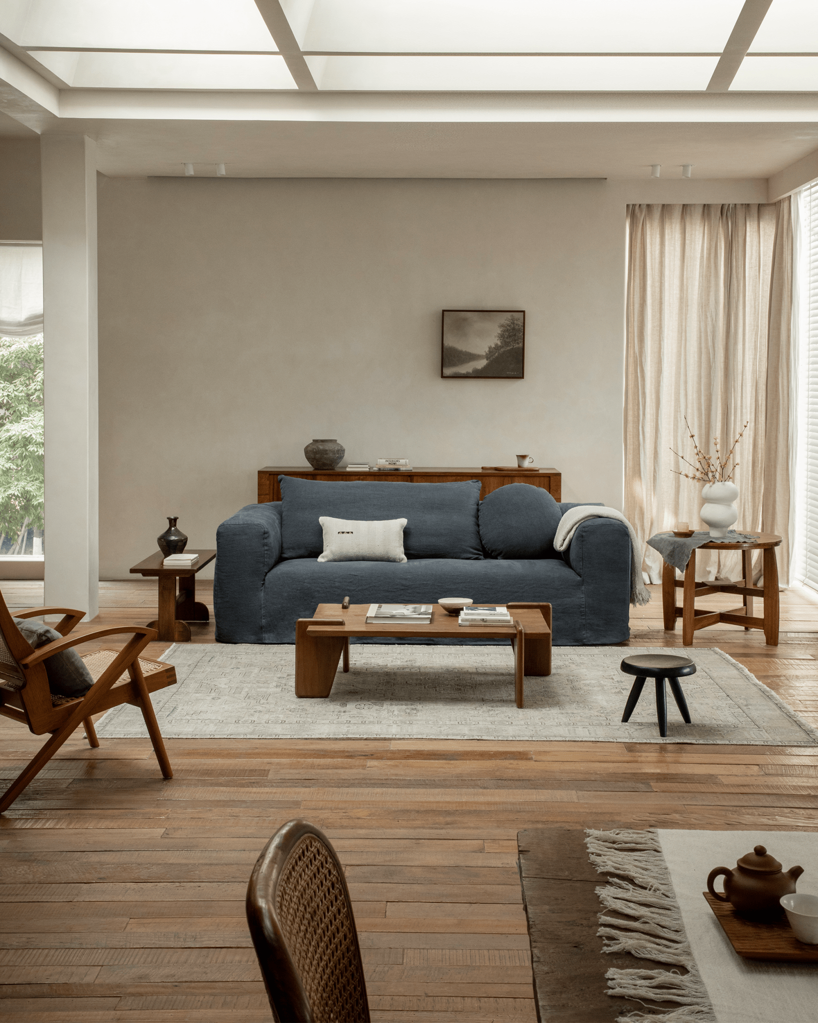 Canapé Domu à housse naturelle