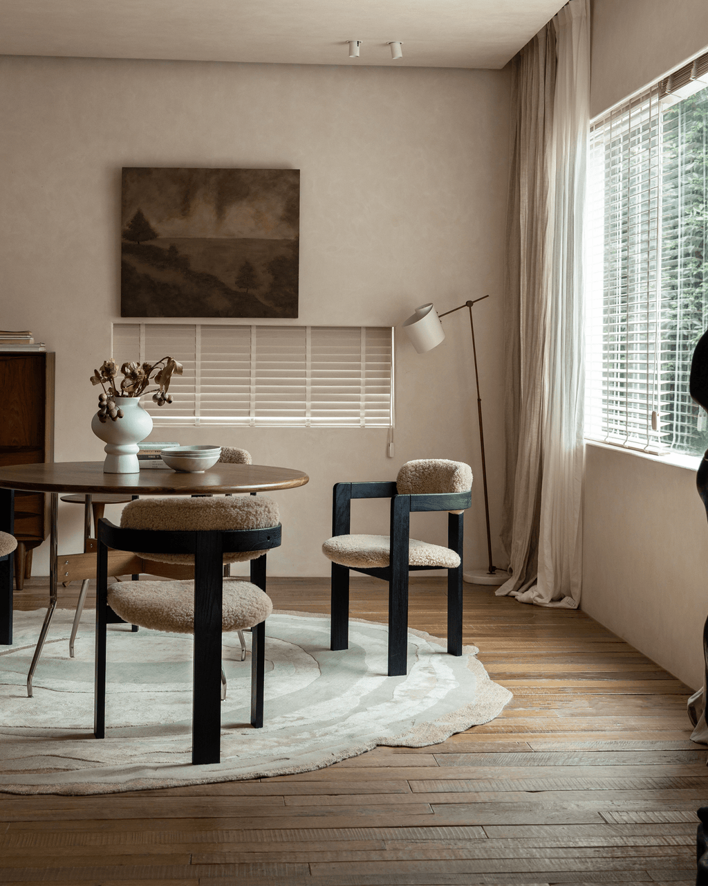 Fauteuil en peau de mouton retournée de Pampelune