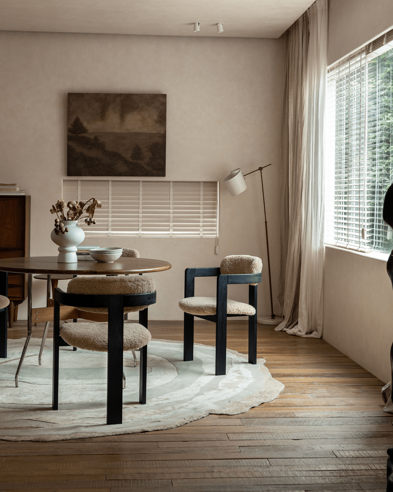 Fauteuil en peau de mouton retournée de Pampelune