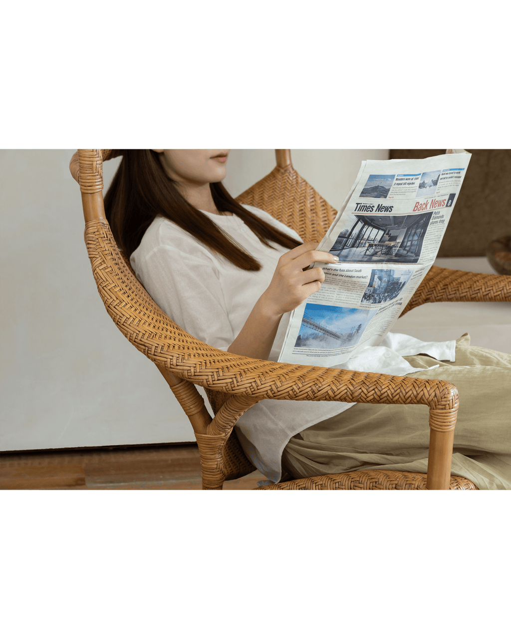 Fauteuil lounge Batman en rotin