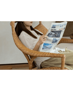 Fauteuil lounge Batman en rotin