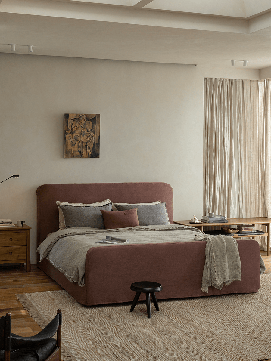 Housse de lit en lin Guni