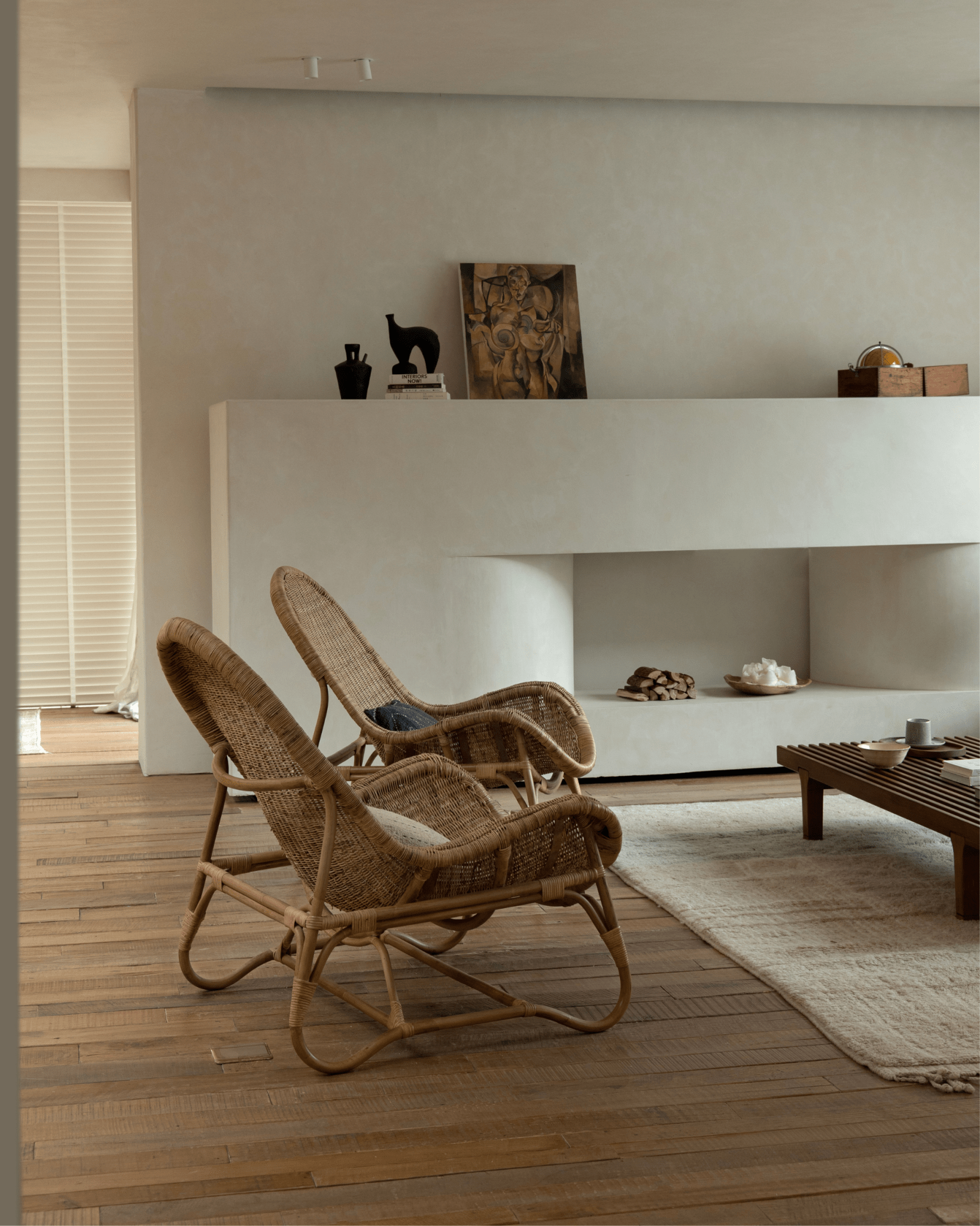 Fauteuil lounge en rotin Buffier