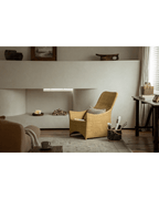 Fauteuil lounge coulissant en rotin