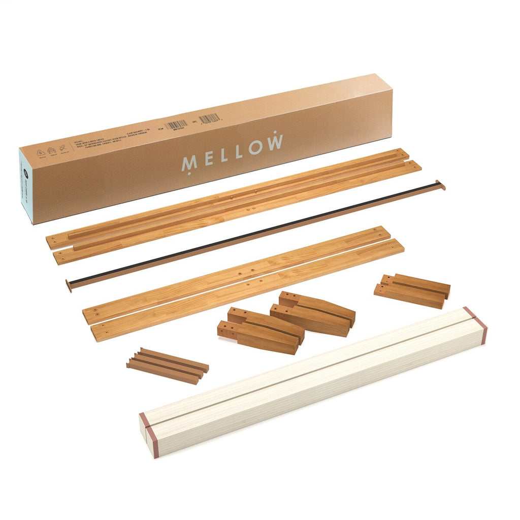 Cadre de lit plateforme classique en bois massif de 16 pouces, disponible en plusieurs finitions
