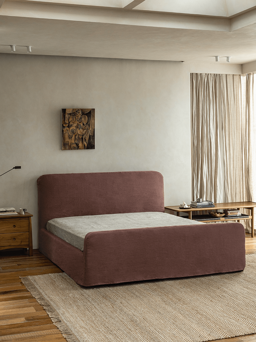 Housse de lit en lin Guni