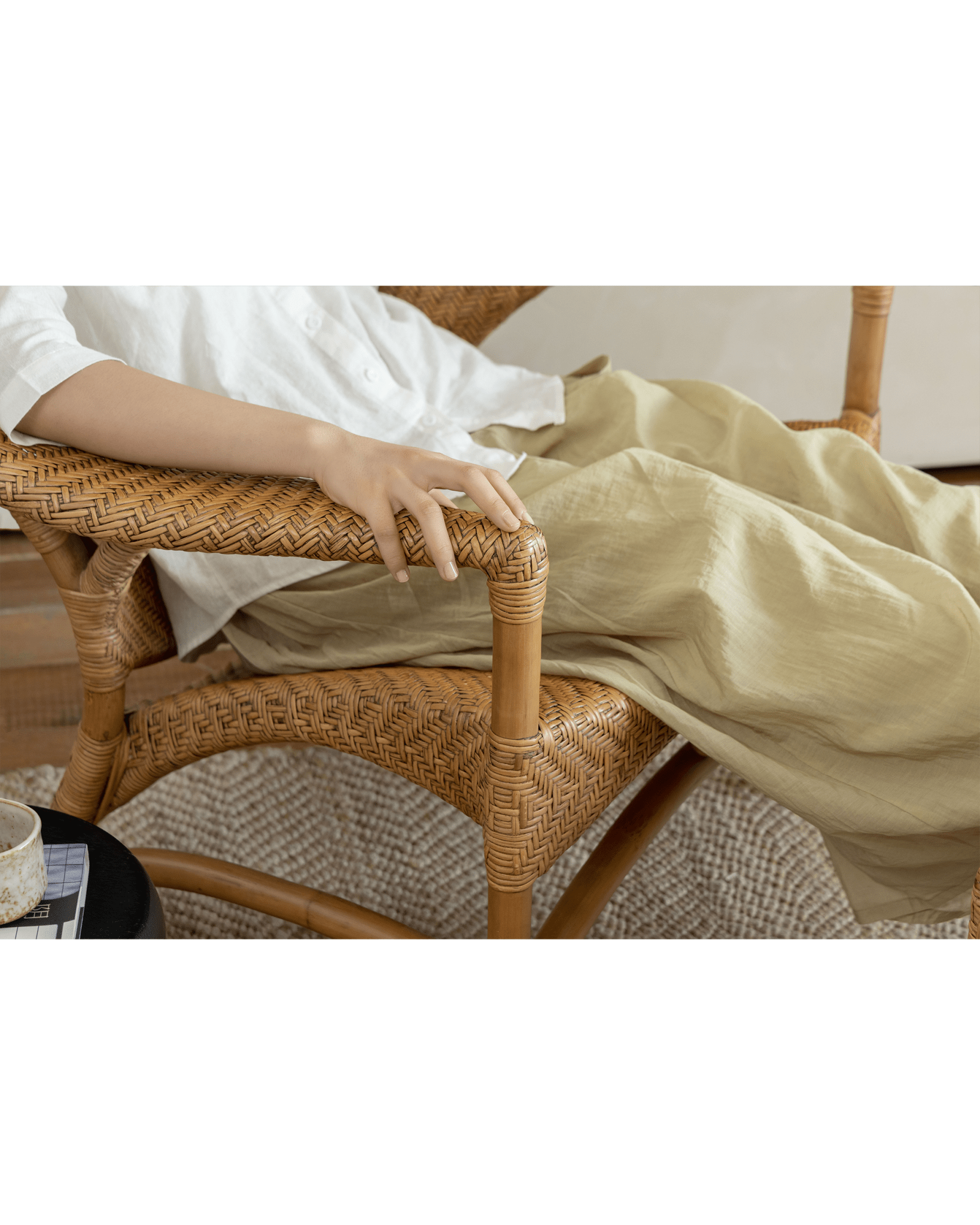 Fauteuil lounge Batman en rotin