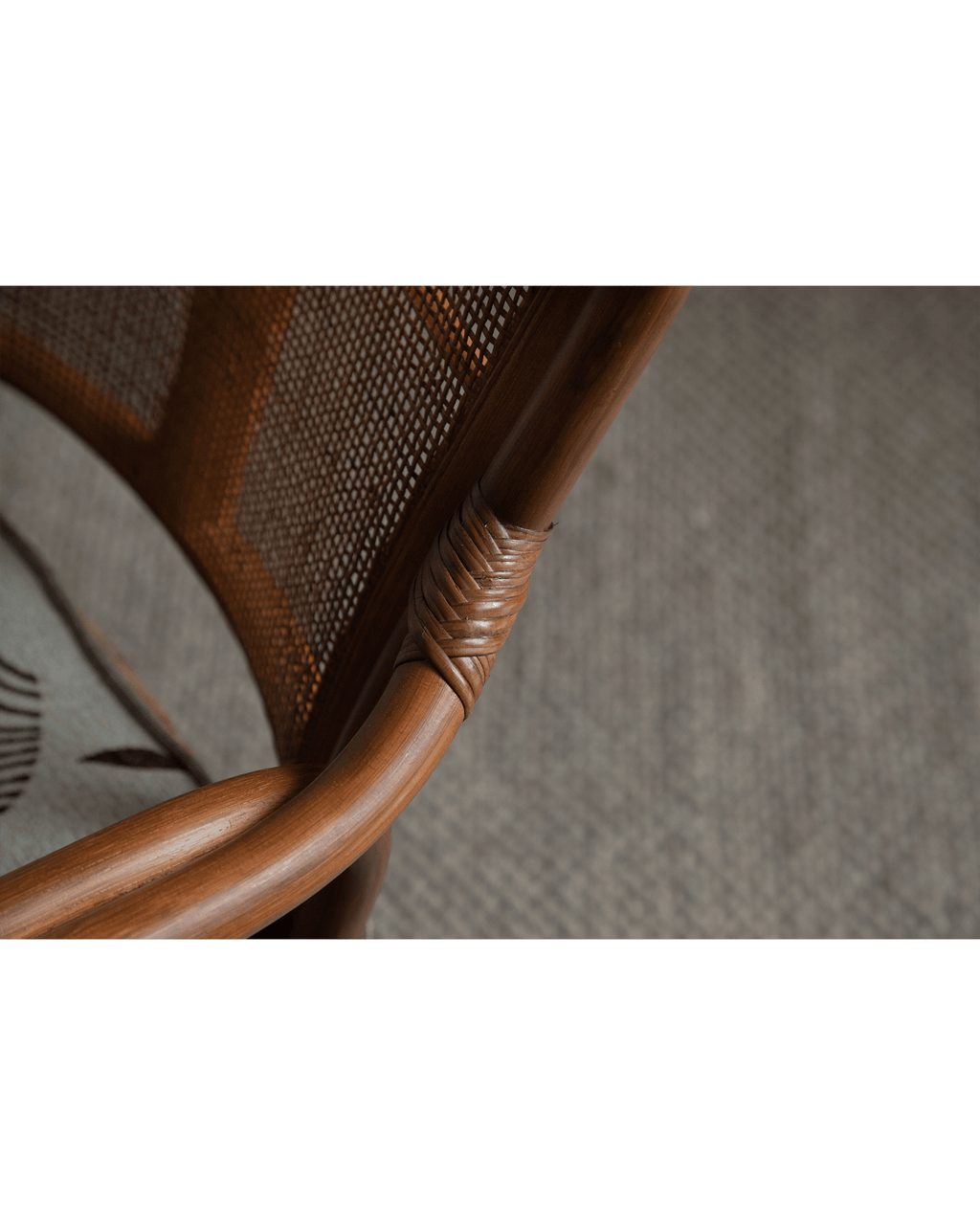 Fauteuil pivotant Ray Mini en rotin