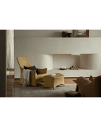 Fauteuil lounge coulissant en rotin