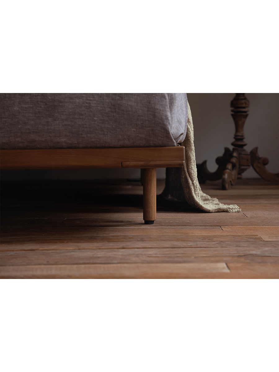 Lit Seren en teck et lin