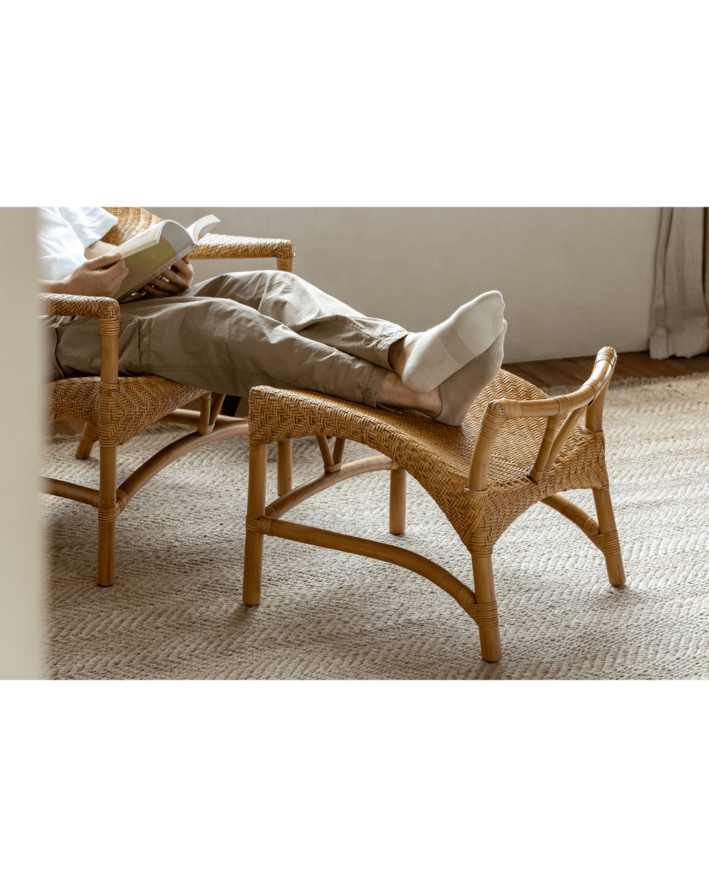 Fauteuil lounge Batman en rotin