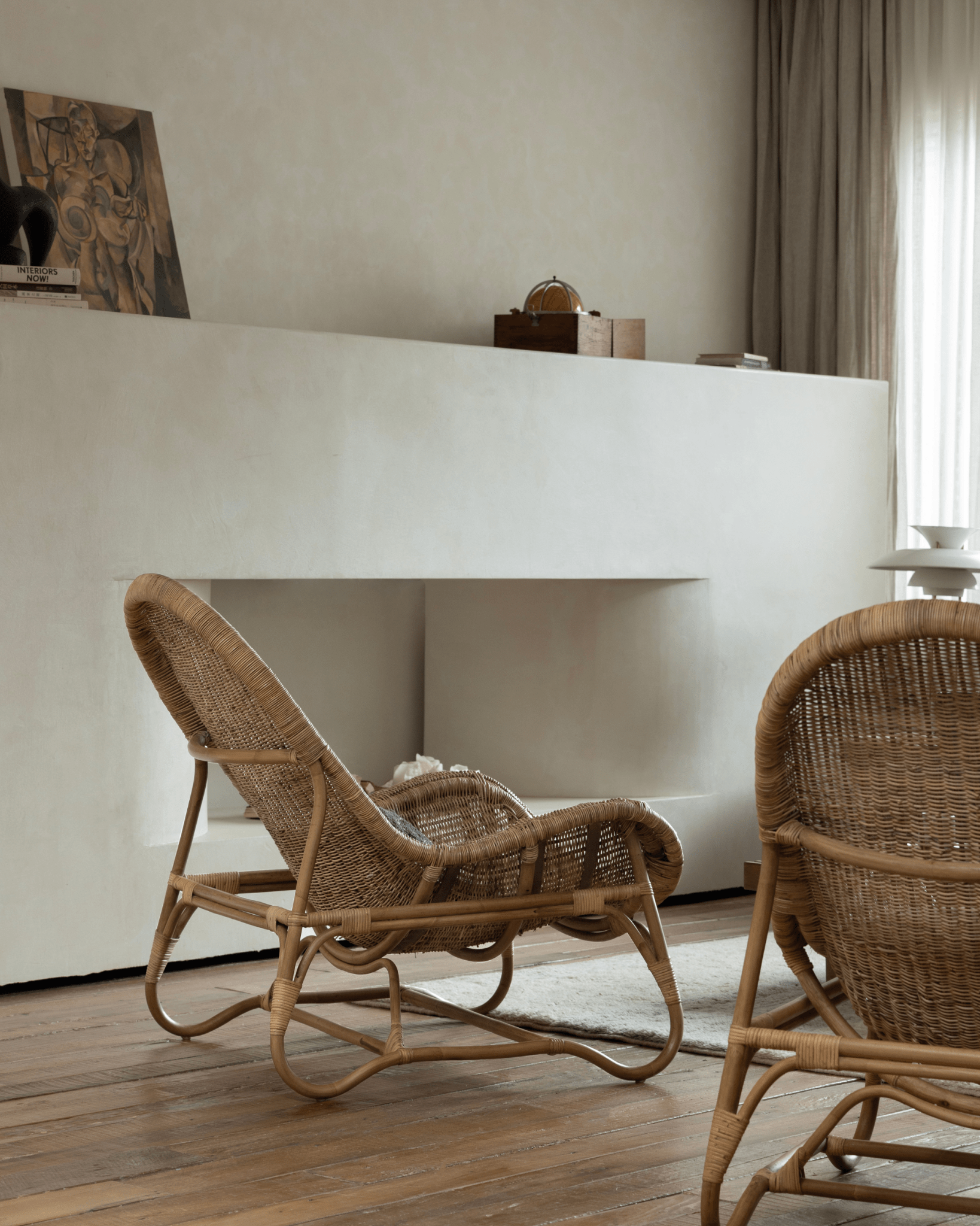 Fauteuil lounge en rotin Buffier