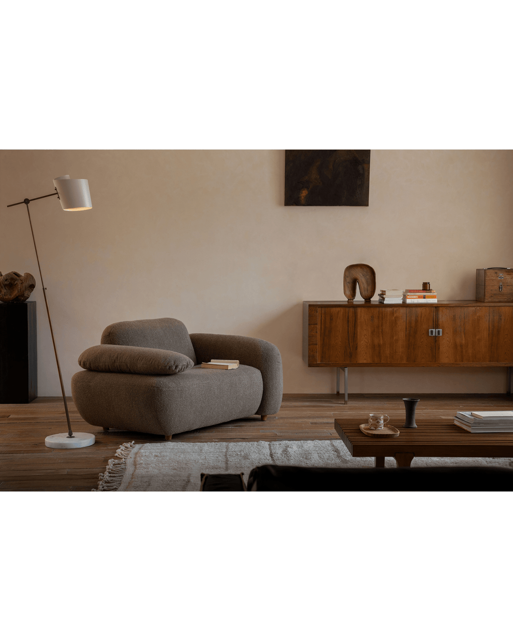 Fauteuil Gestein Bouclé