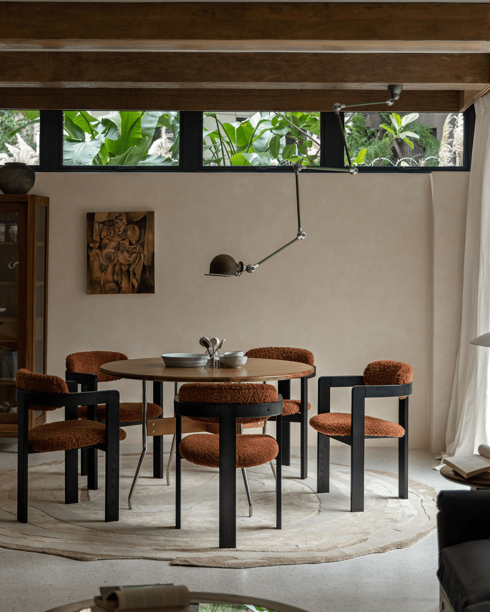 Fauteuil en peau de mouton retournée de Pampelune