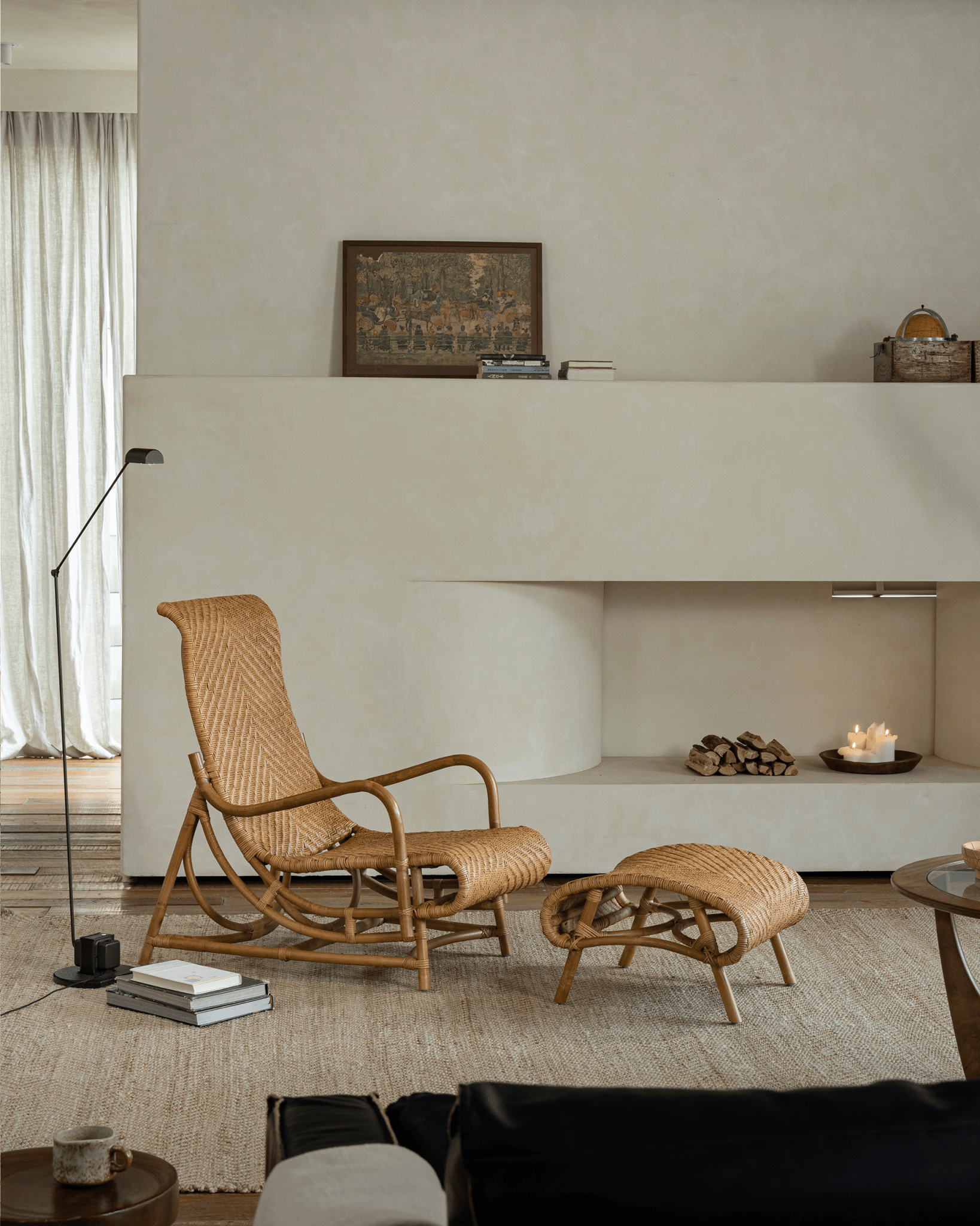 Fauteuil lounge en rotin Nalgae