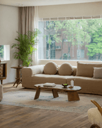 Table basse rustique en bois flotté