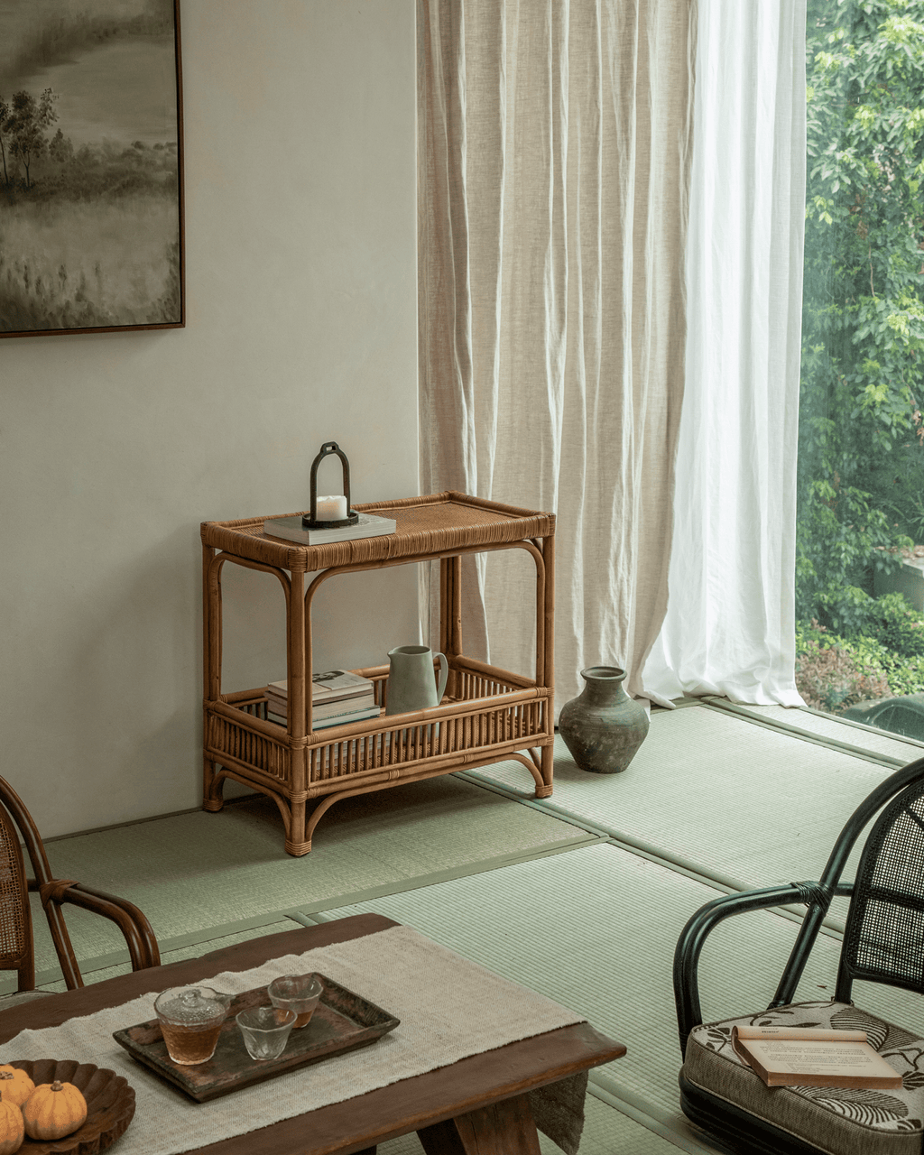 Table d'appoint en rotin Kaeo